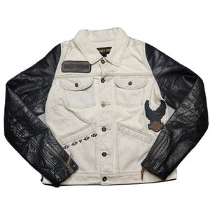 Womens Harley Davidson Jean & Leather Jacket